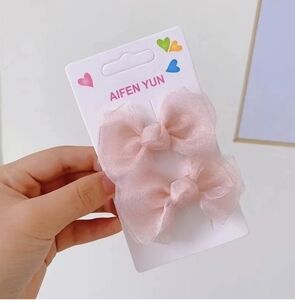 Blush Pink Hair Bows